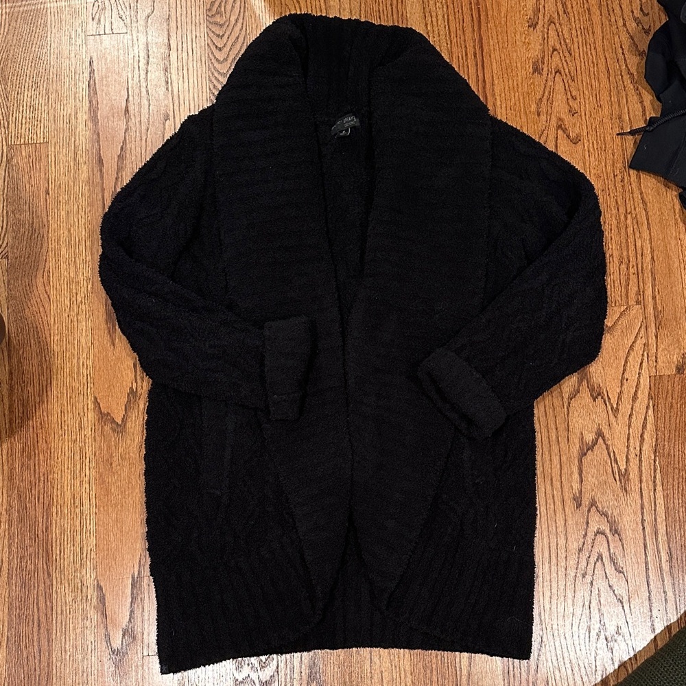 Barefoot dreams Cozy Black Shawl Collar Cardigan
